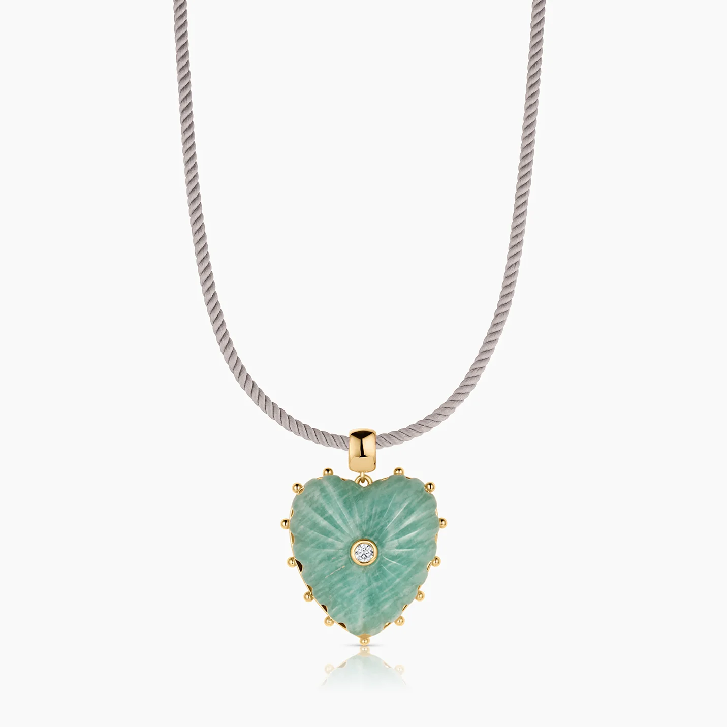 Malene Amazonite Heart Bail - Image 4