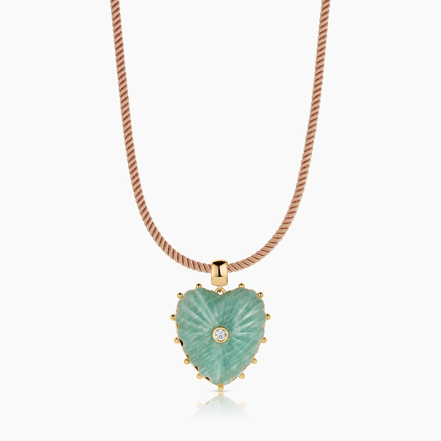 Malene Amazonite Heart Bail - Image 5
