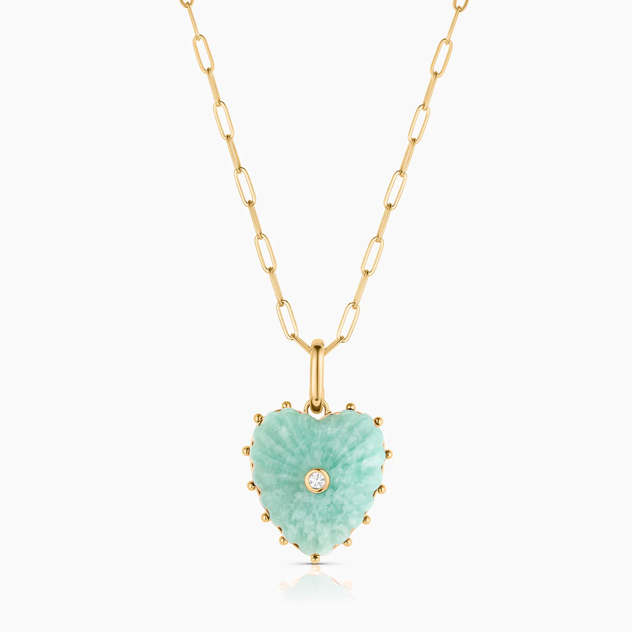 Malene Amazonite Heart Clip - Image 8