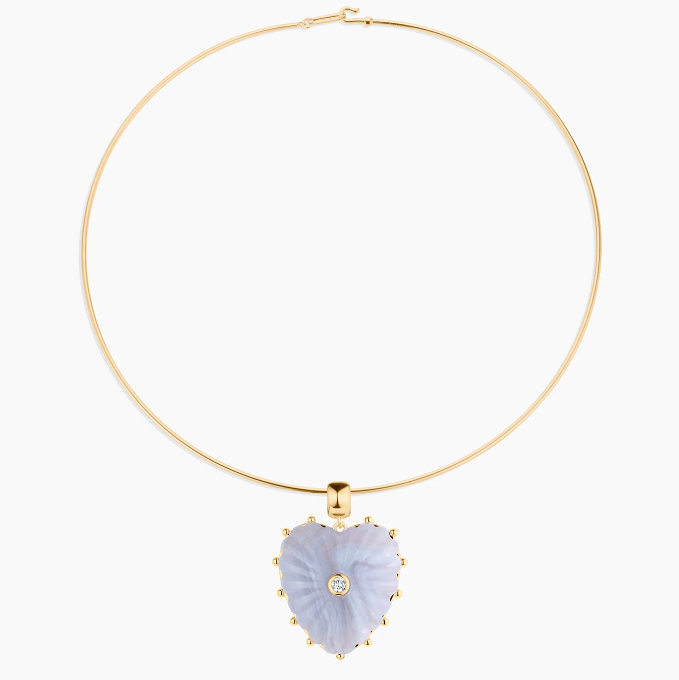 Malene Blue Lace Heart Bail - Image 10