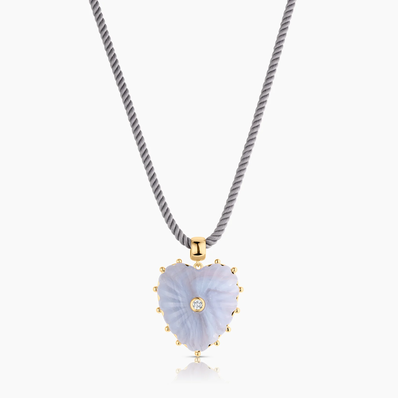 Malene Blue Lace Heart Bail - Image 5
