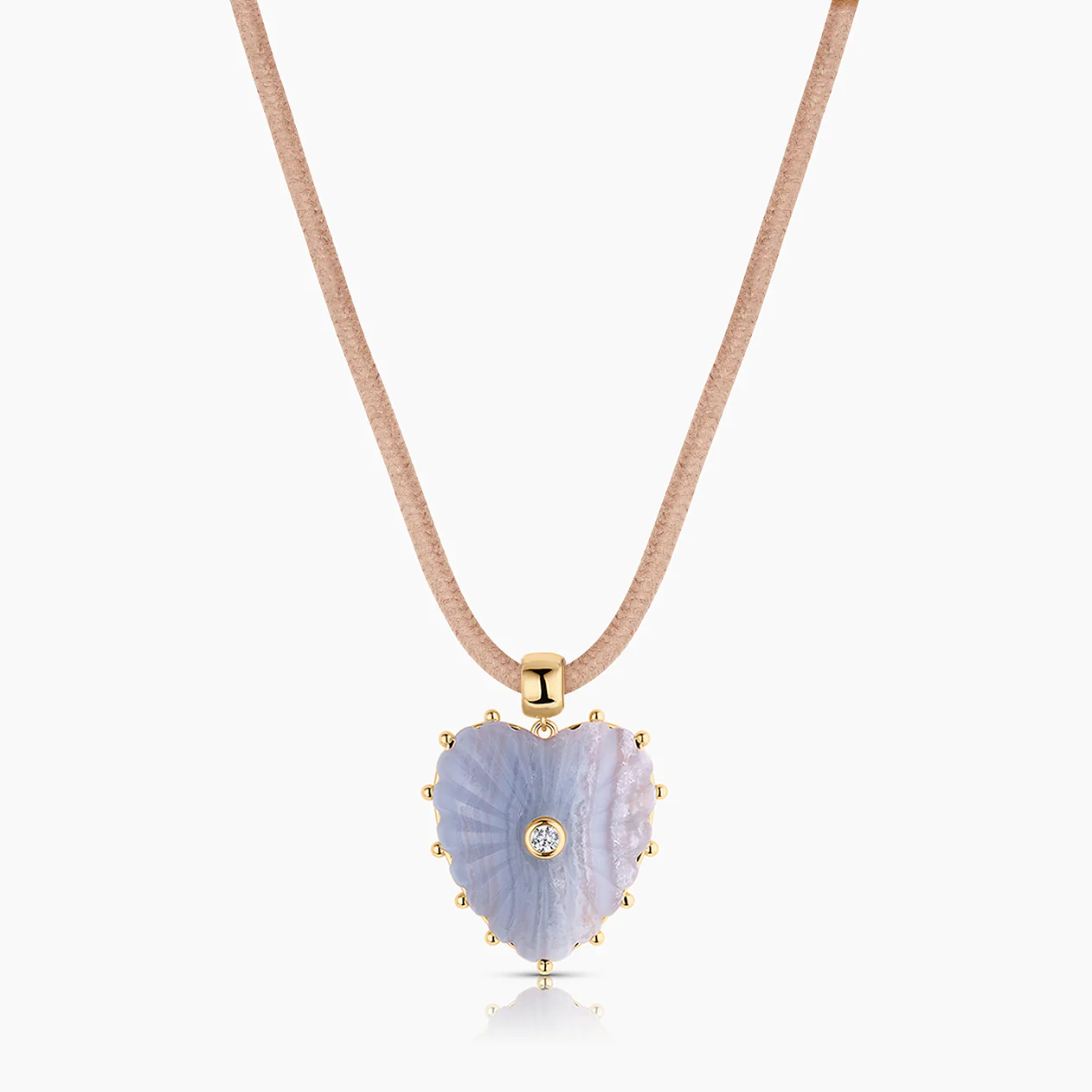 Malene Blue Lace Heart Bail - Image 6
