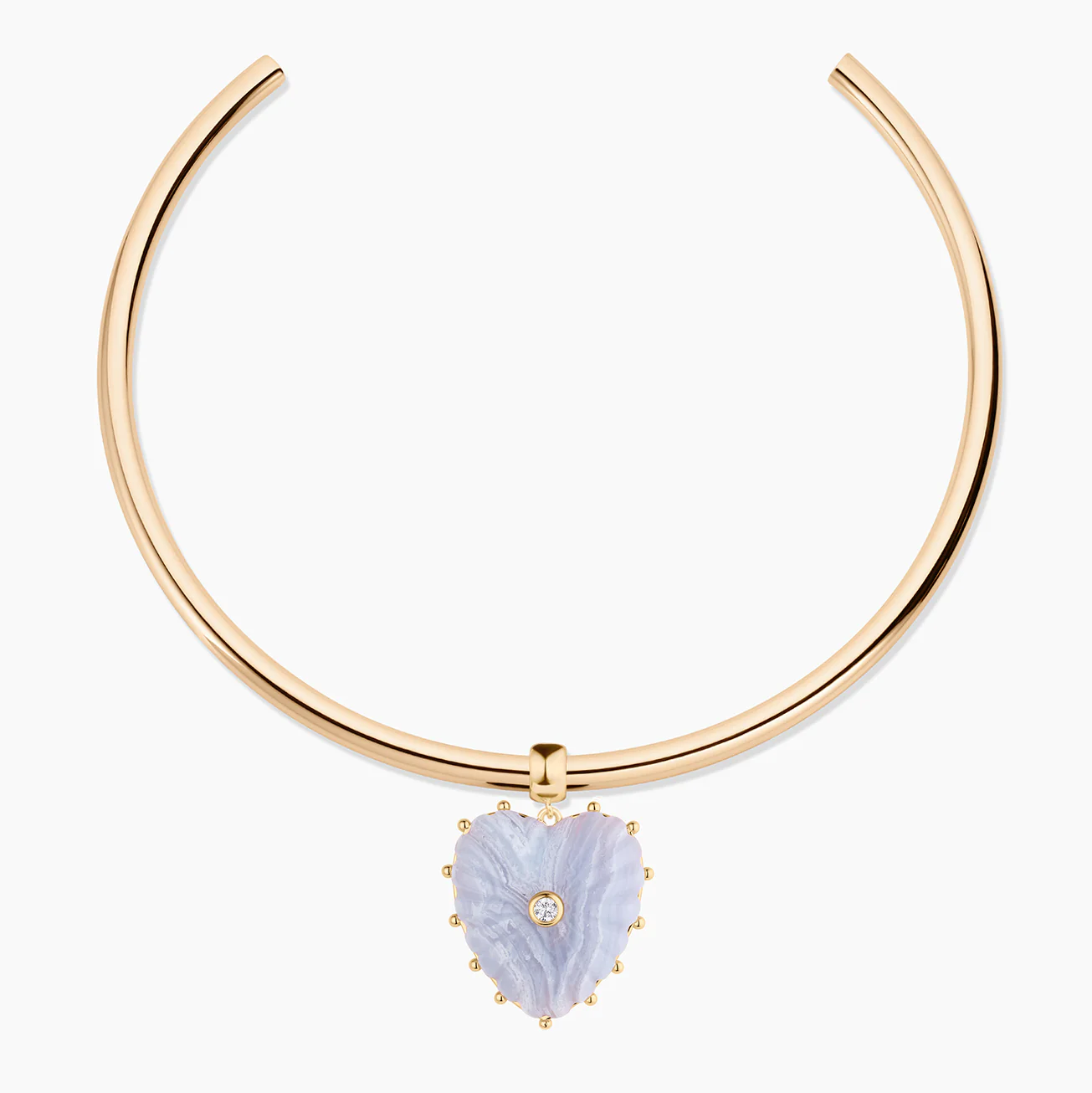 Malene Blue Lace Heart Bail - Image 9