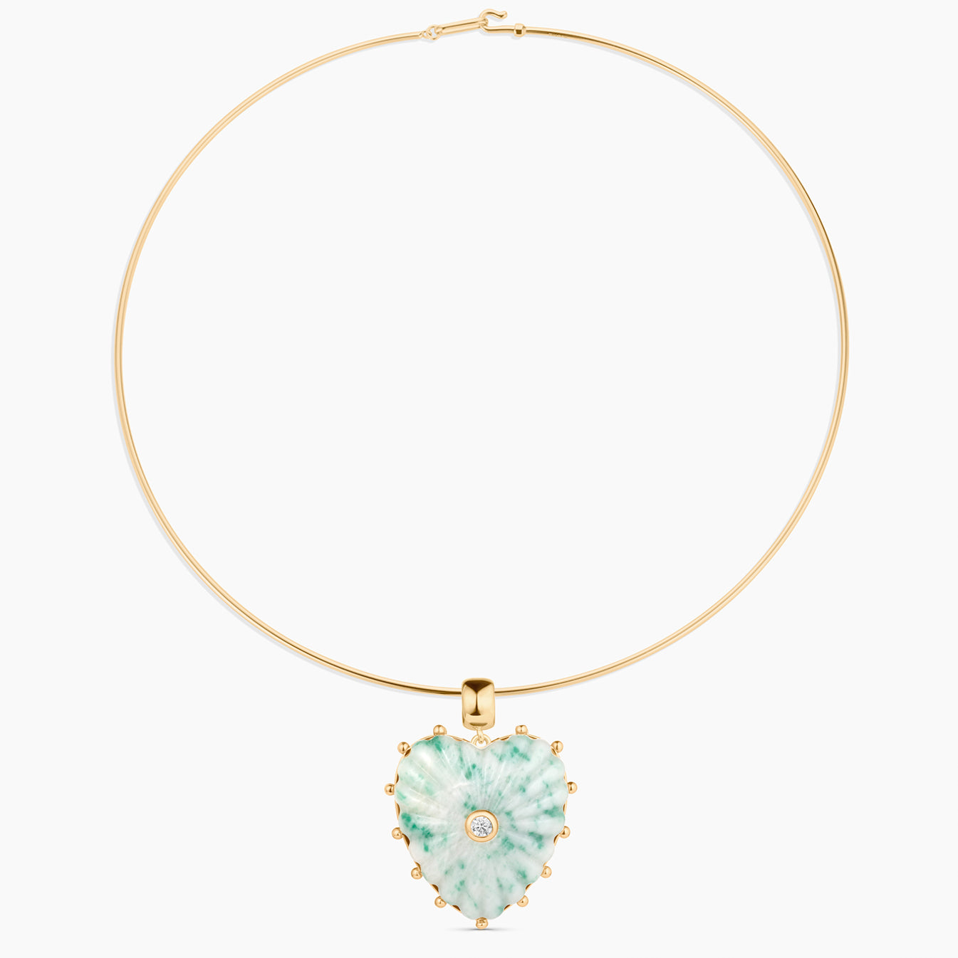 Malene Green Dot Heart Bail - Image 7