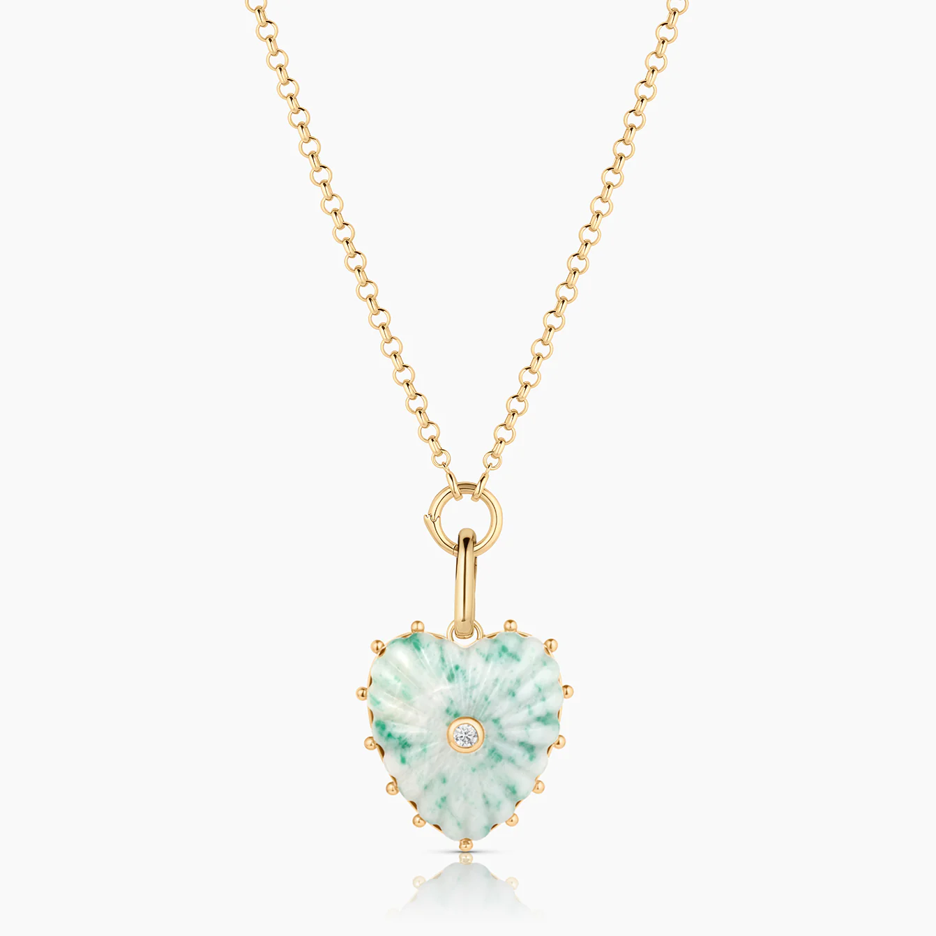 Malene Green Dot Heart Clip - Image 10