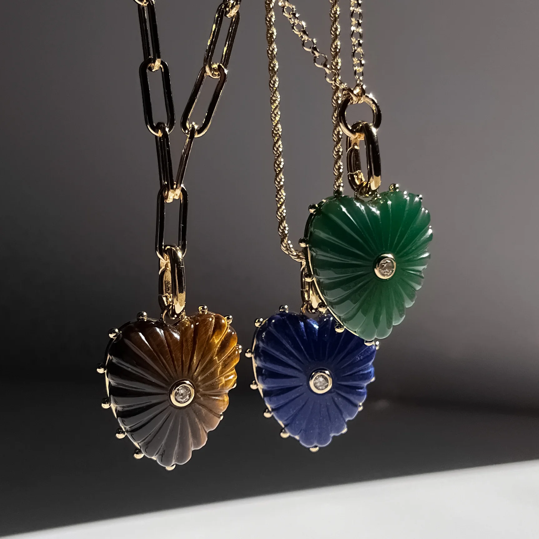 Malene Lapis Heart Clip - Image 6