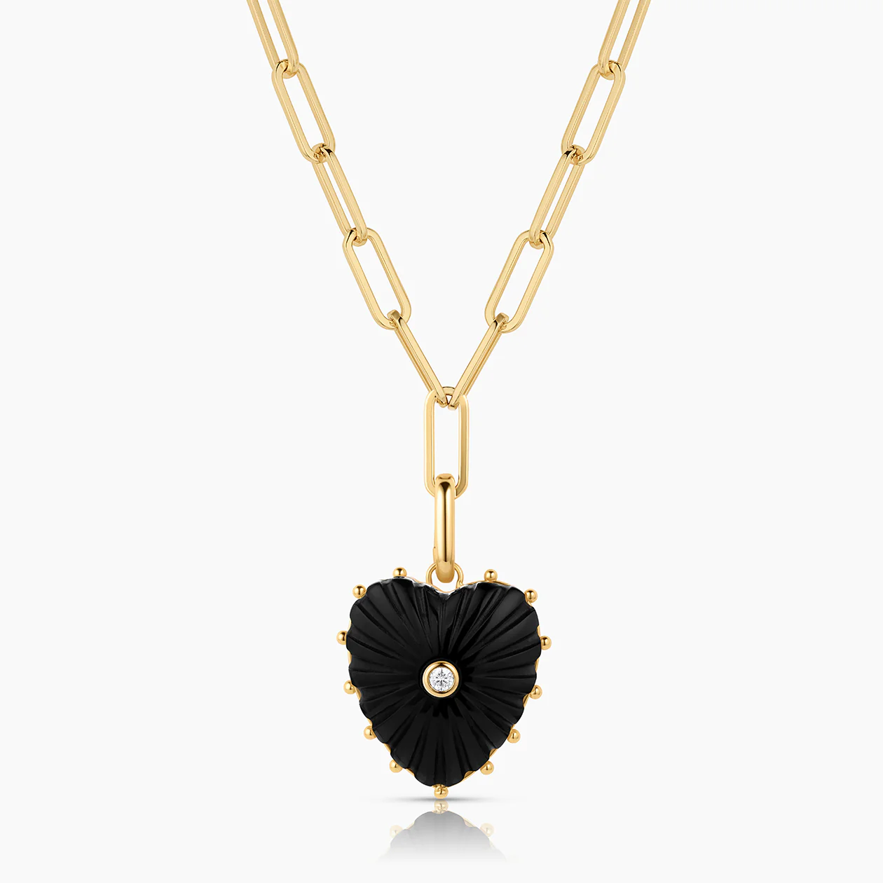 Malene Onyx Heart Clip - Image 8