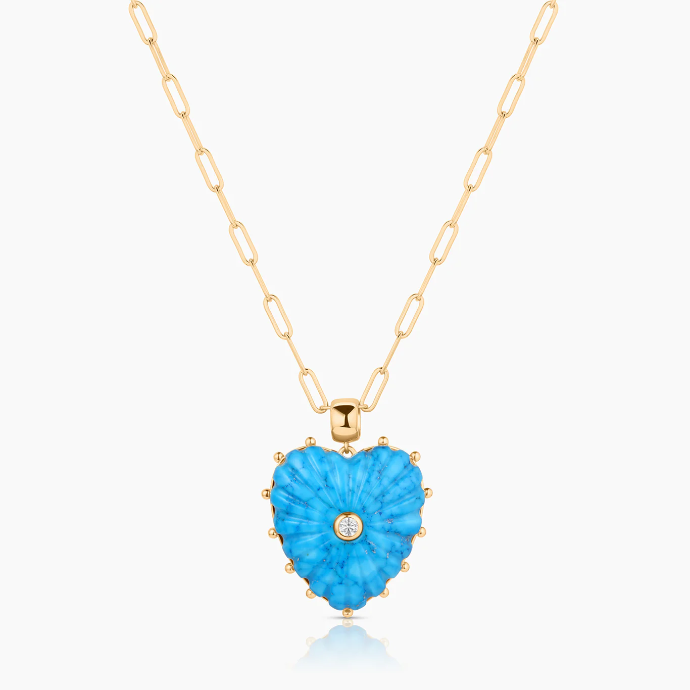 Malene Howlite Heart Bail - Image 4
