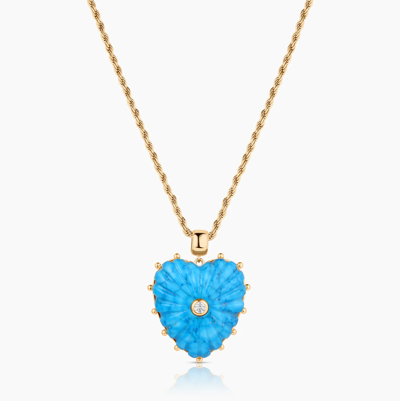 Malene Howlite Heart Bail - Image 7