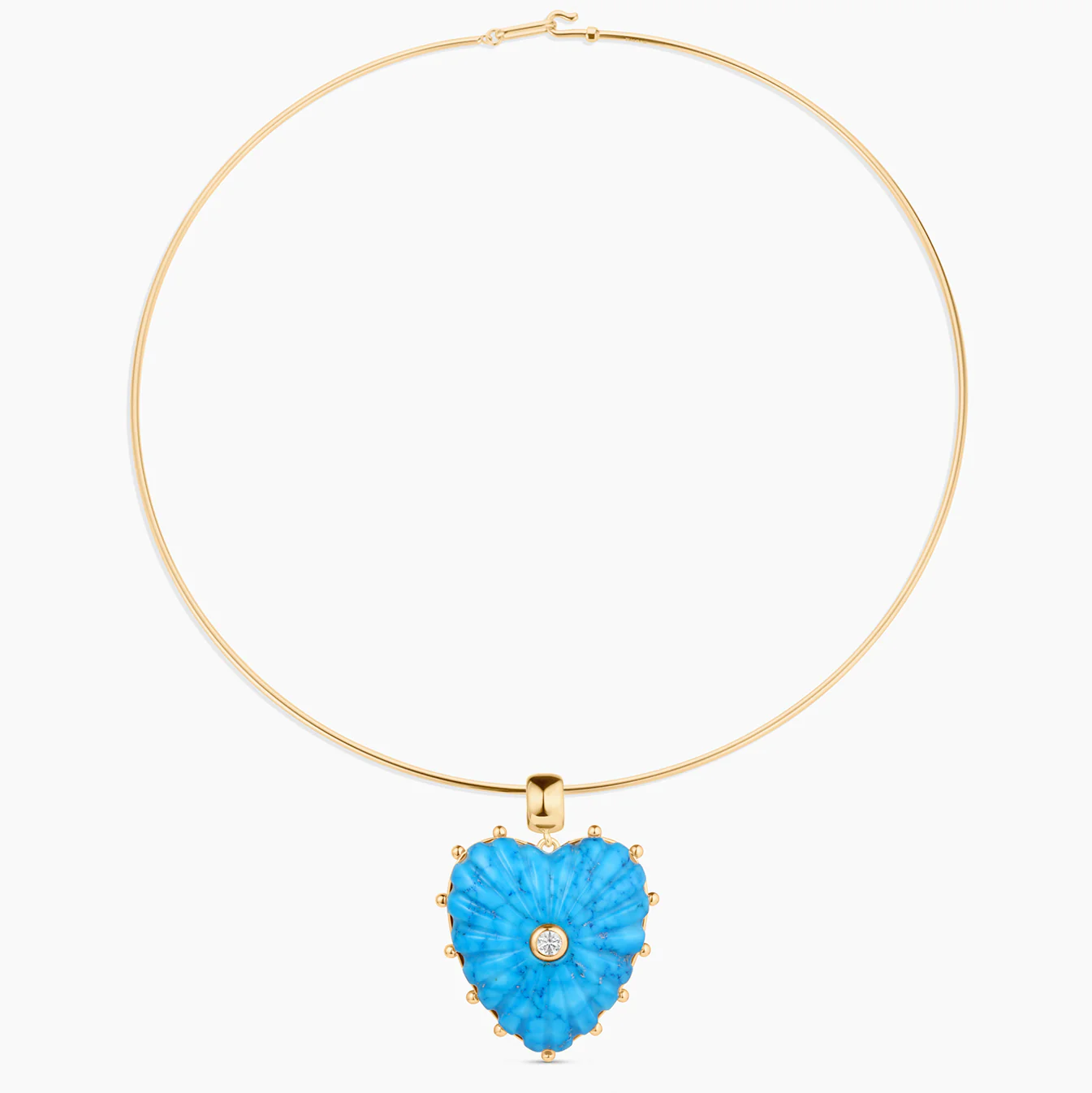 Malene Howlite Heart Bail - Image 8