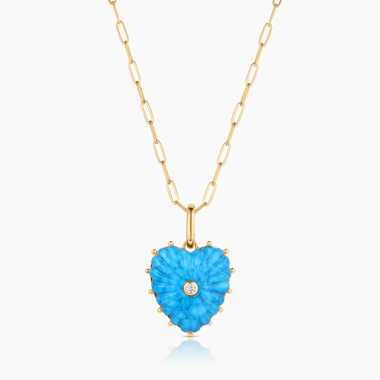 Malene Howlite Heart Clip - Image 11