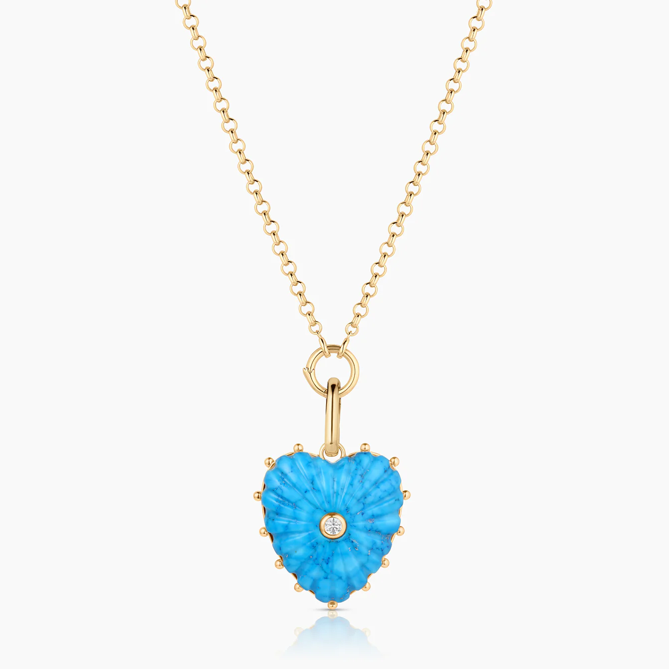 Malene Howlite Heart Clip - Image 5