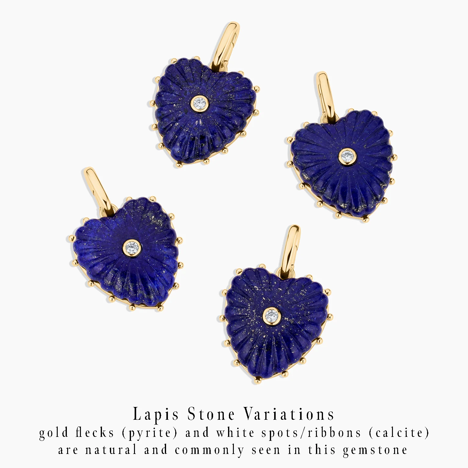 Malene Lapis Heart Clip - Image 3