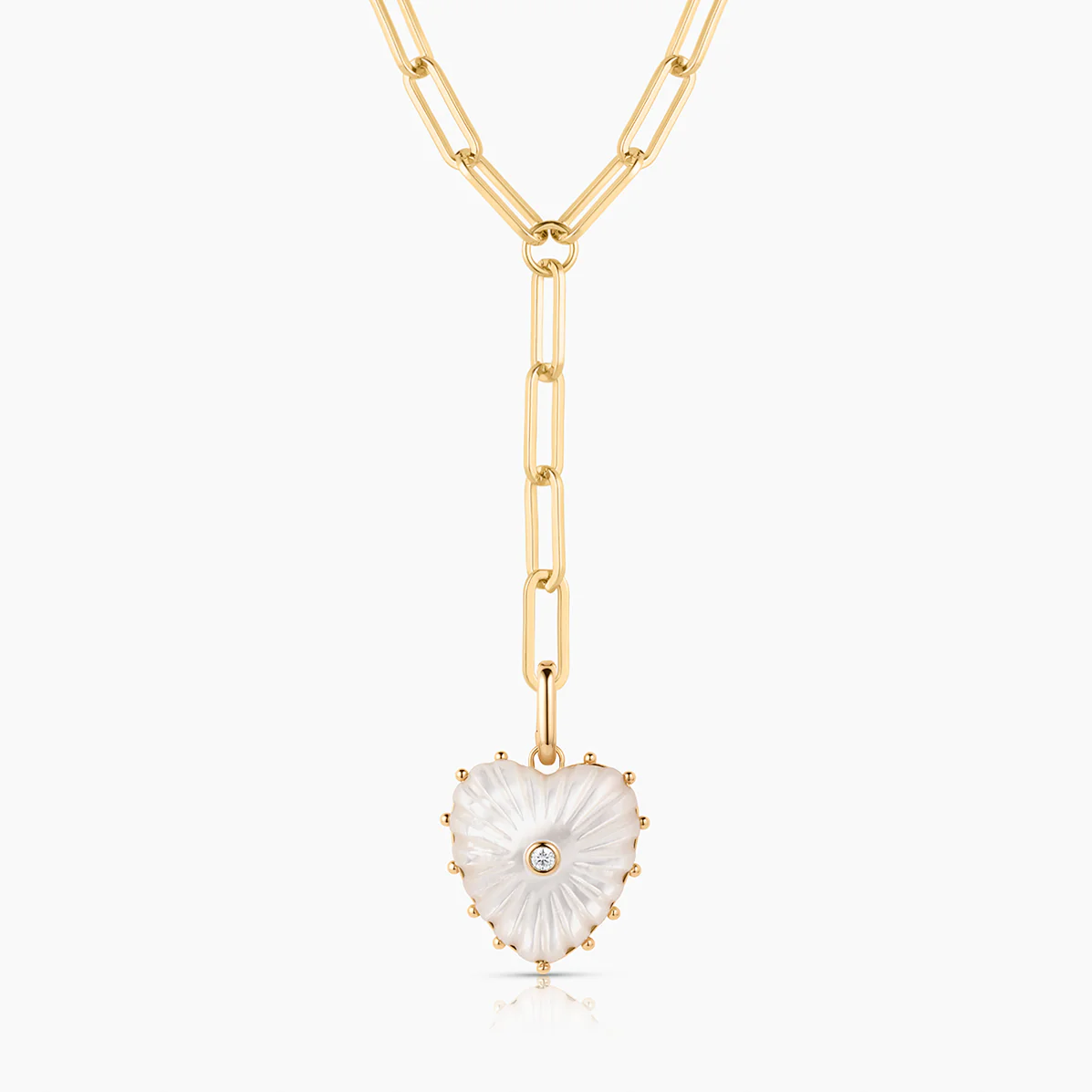 Malene Mother Of Pearl Heart Clip - Image 5