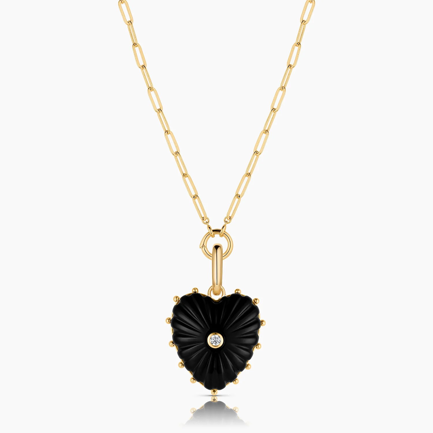 Malene Onyx Heart Clip - Image 4