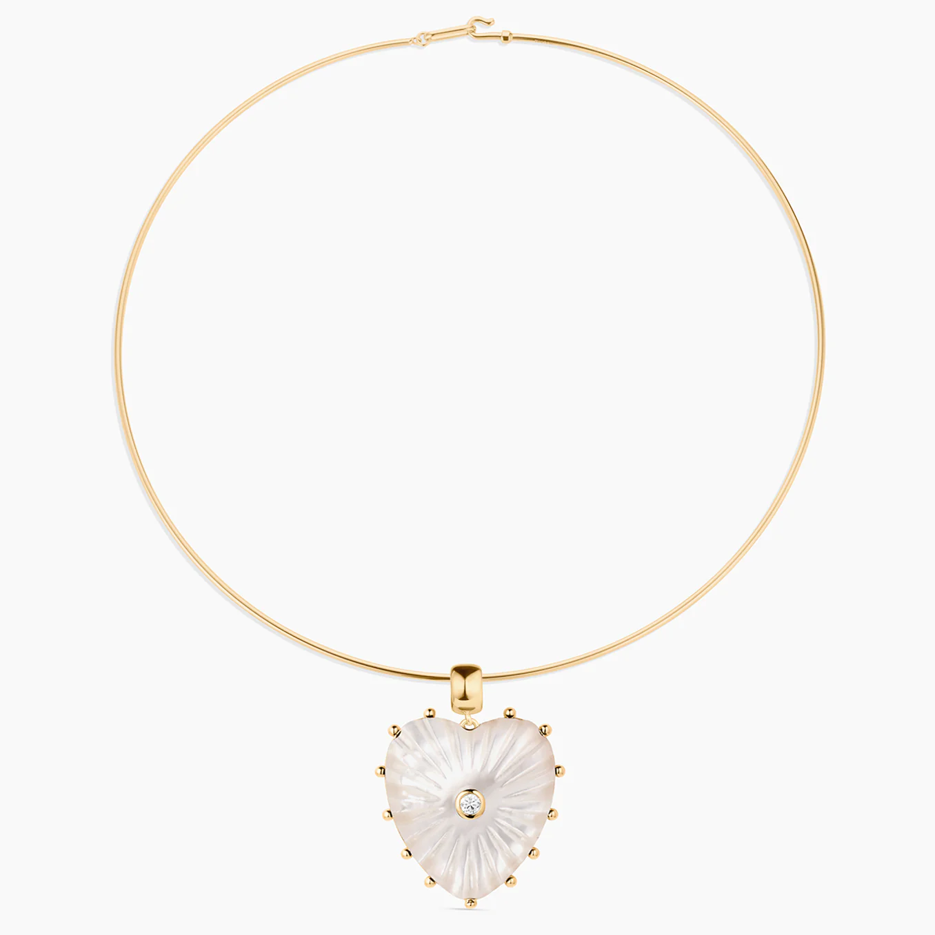 Malene Mother Of Pearl Heart Bail - Image 12