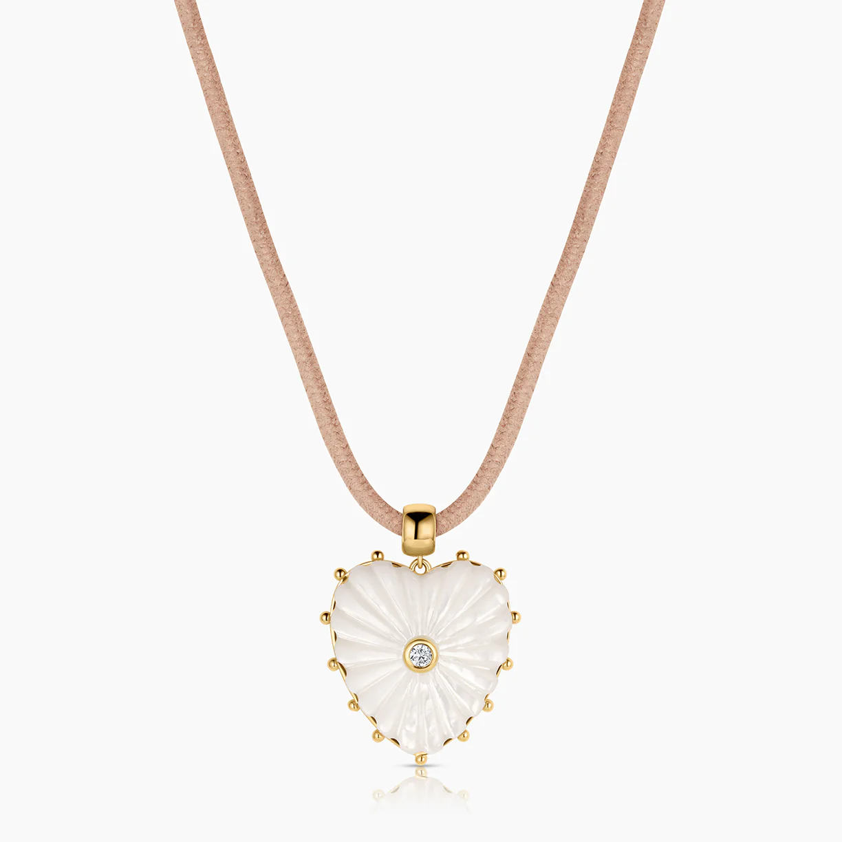 Malene Mother Of Pearl Heart Bail - Image 4
