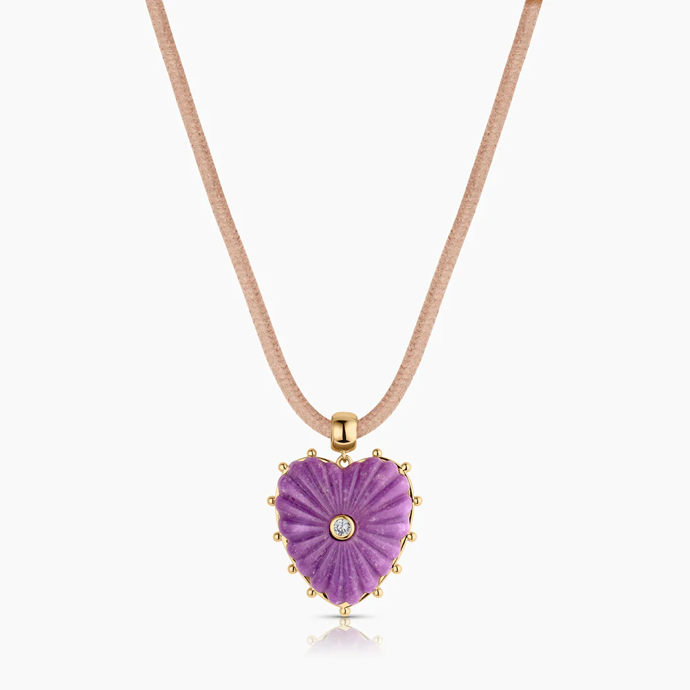 Malene Purple Mica Heart Bail - Image 7