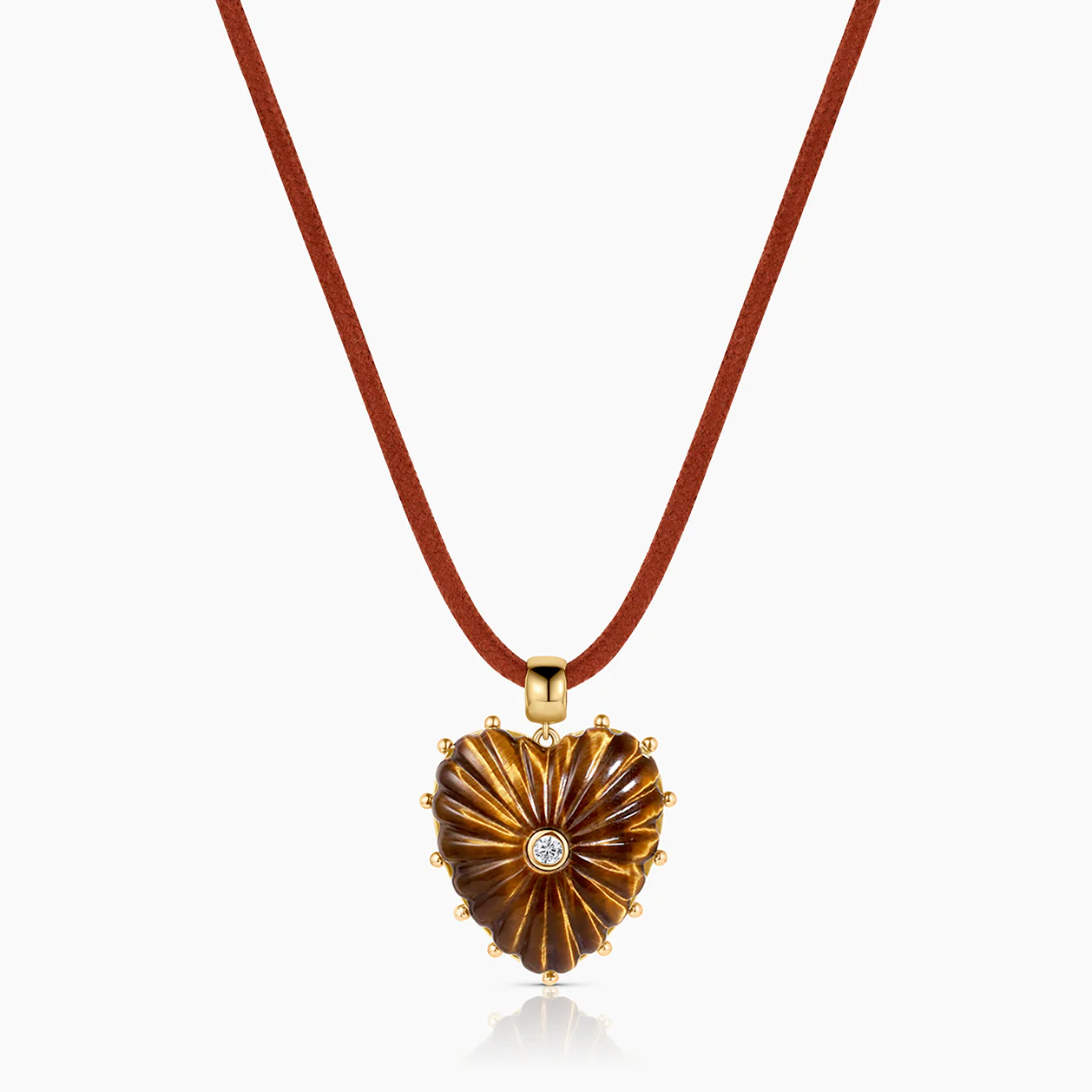 Malene Tiger’s Eye Heart Bail - Image 5