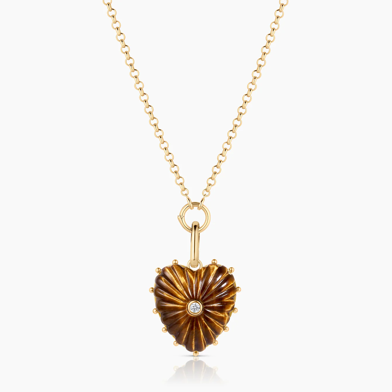Malene Tiger’s Eye Heart Clip - Image 7