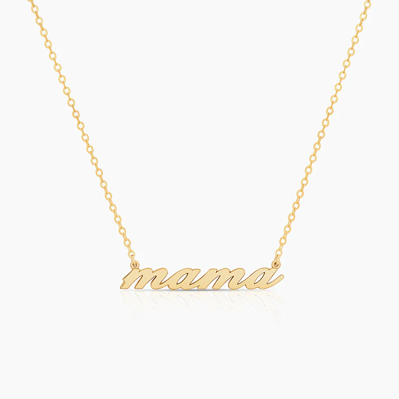 Mama Script Necklace - Image 4