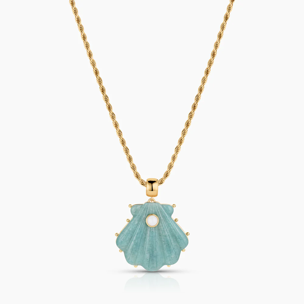 Marea Amazonite Shell Bail - Image 10