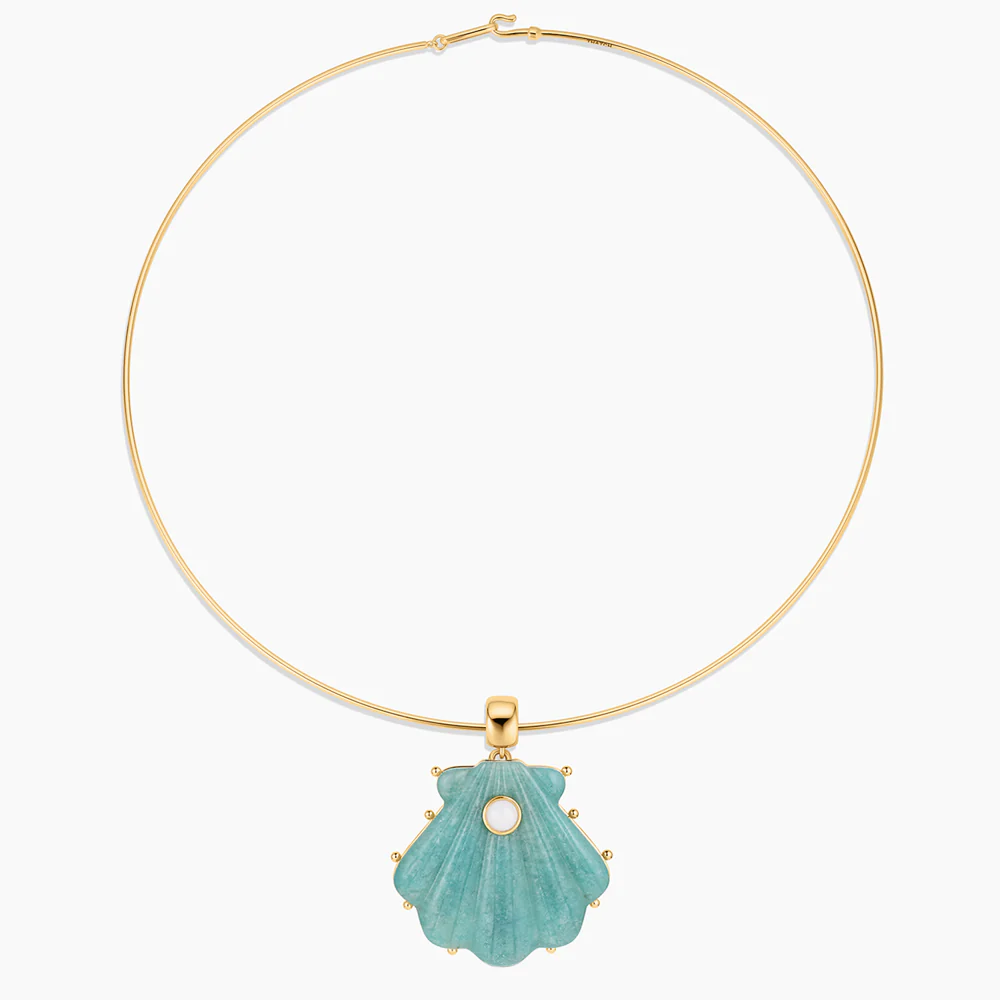 Marea Amazonite Shell Bail - Image 7