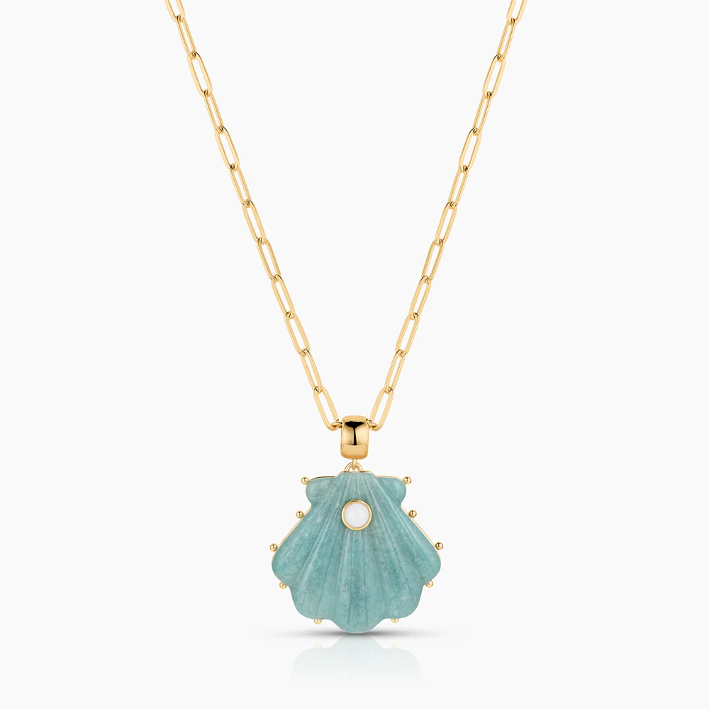Marea Amazonite Shell Bail - Image 9