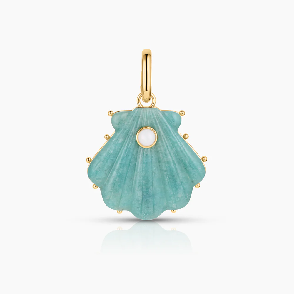 Marea Amazonite Shell Clip