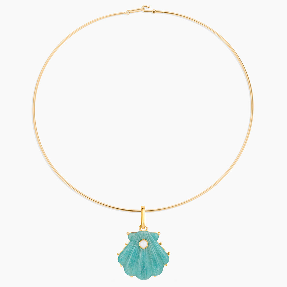 Marea Amazonite Shell Clip - Image 10