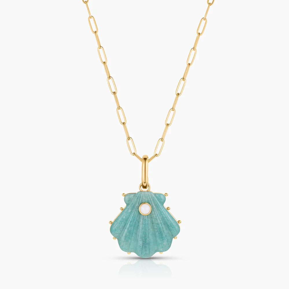 Marea Amazonite Shell Clip - Image 11