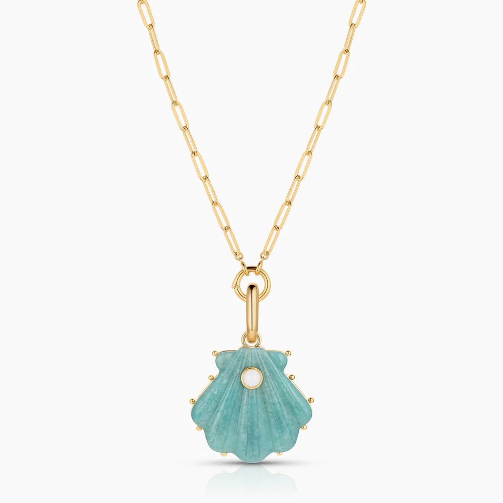Marea Amazonite Shell Clip - Image 12