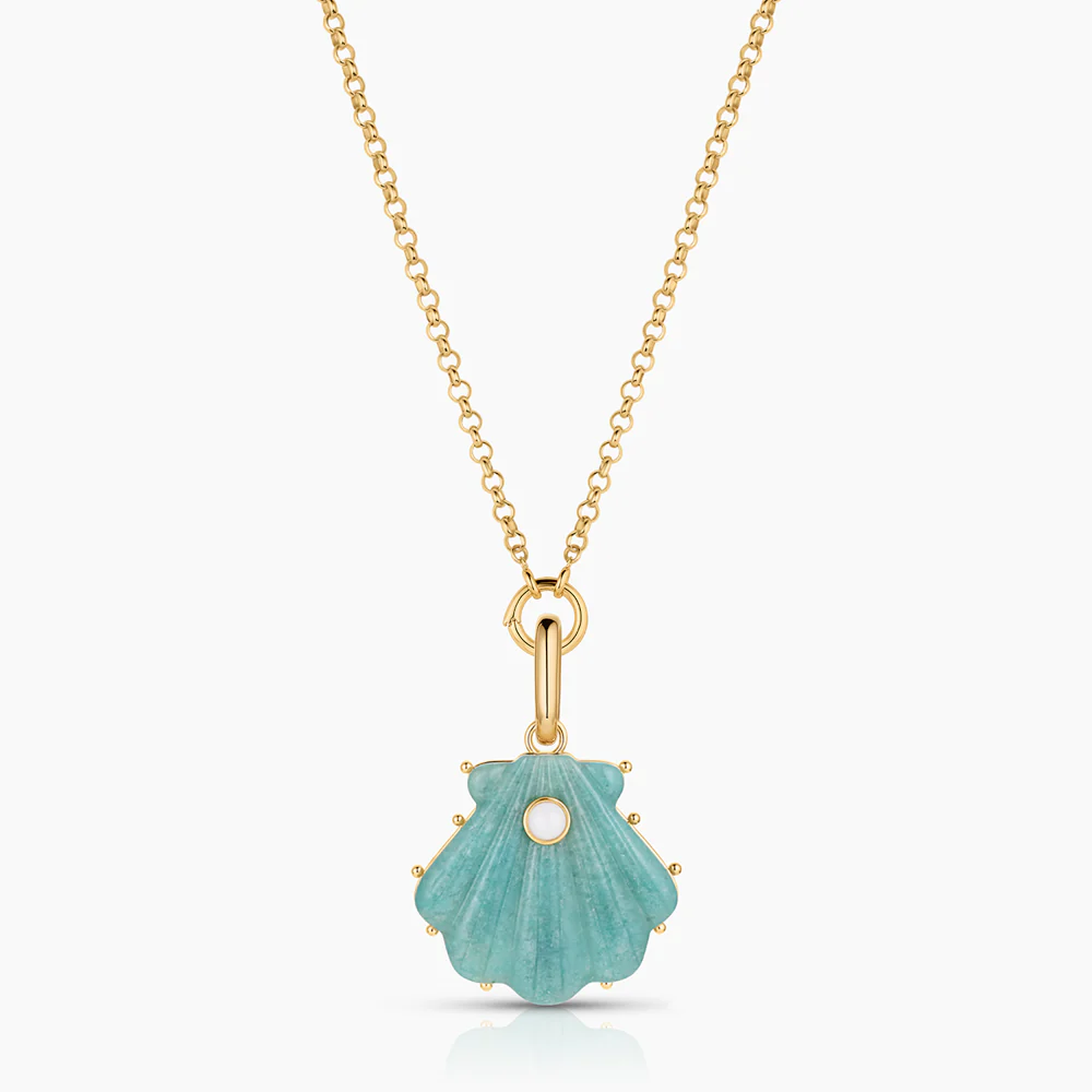 Marea Amazonite Shell Clip - Image 13
