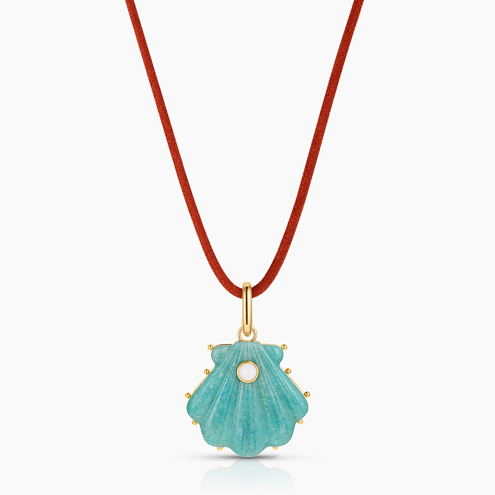 Marea Amazonite Shell Clip - Image 15