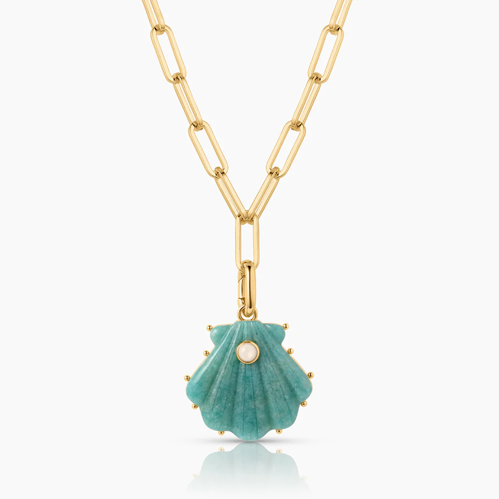 Marea Amazonite Shell Clip - Image 4
