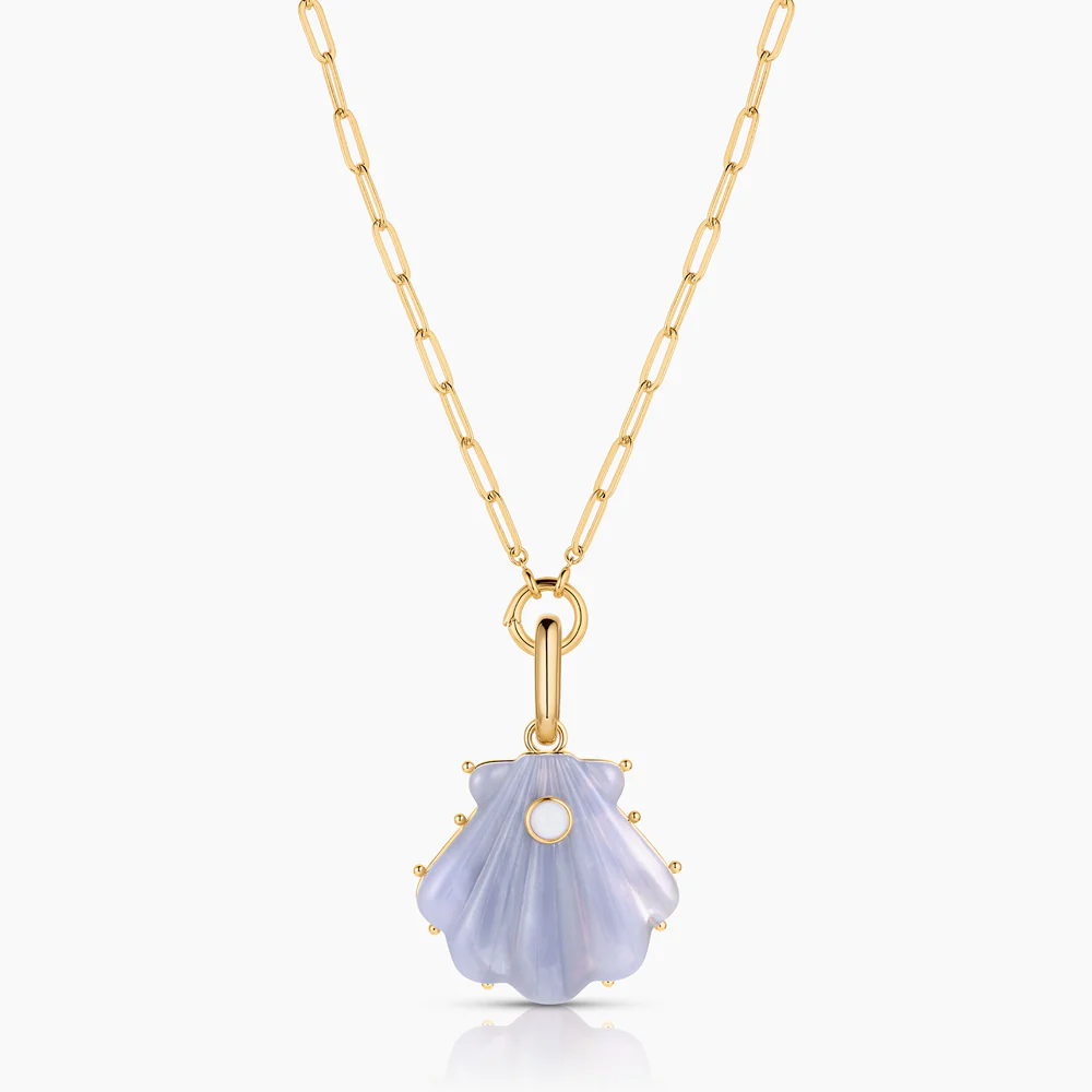 Marea Blue Lace Shell Clip - Image 10