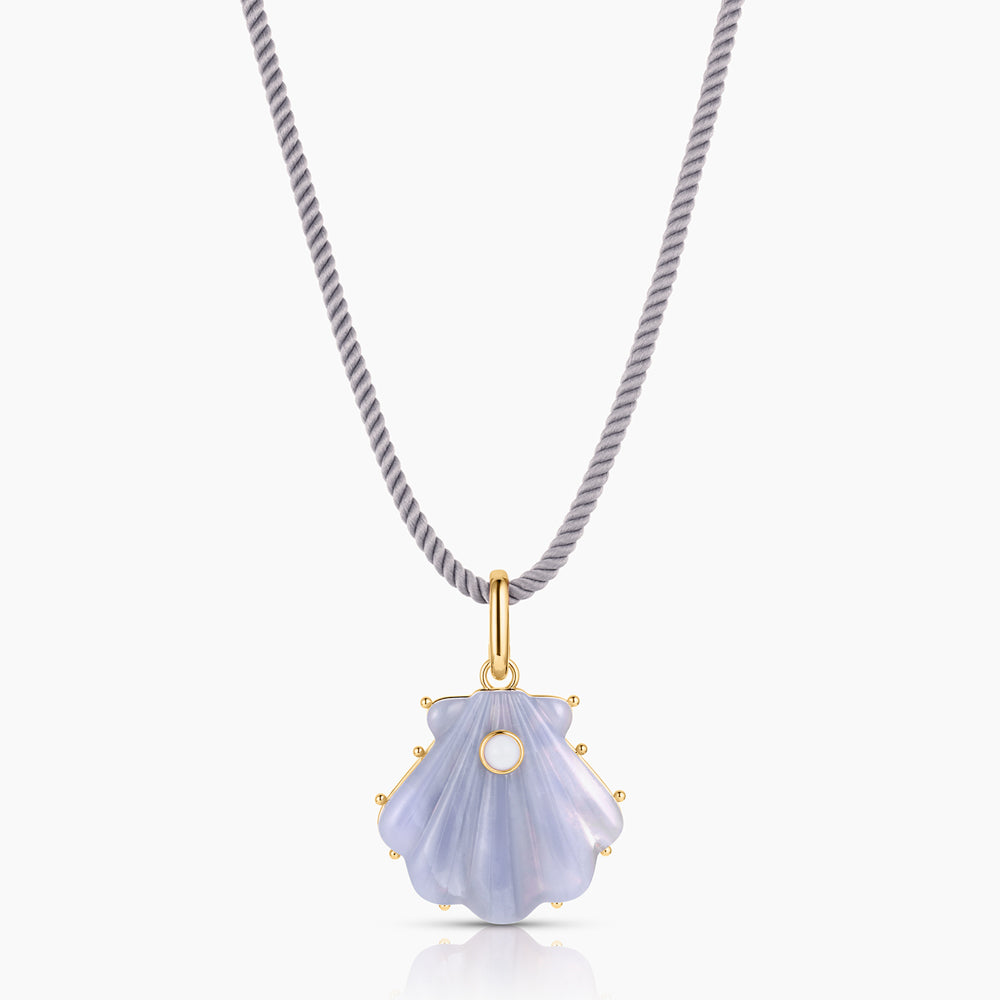 Marea Blue Lace Shell Clip - Image 4