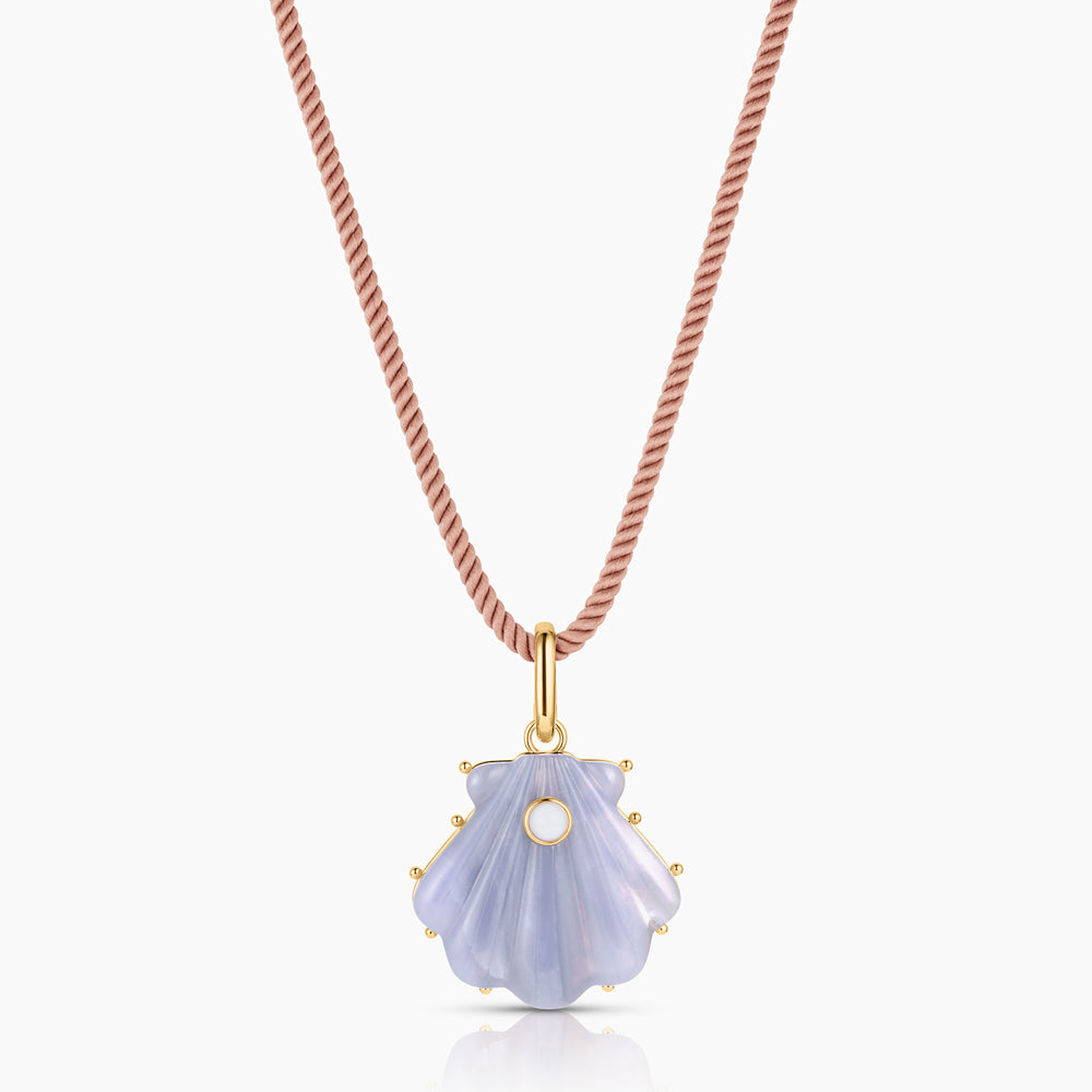 Marea Blue Lace Shell Clip - Image 5