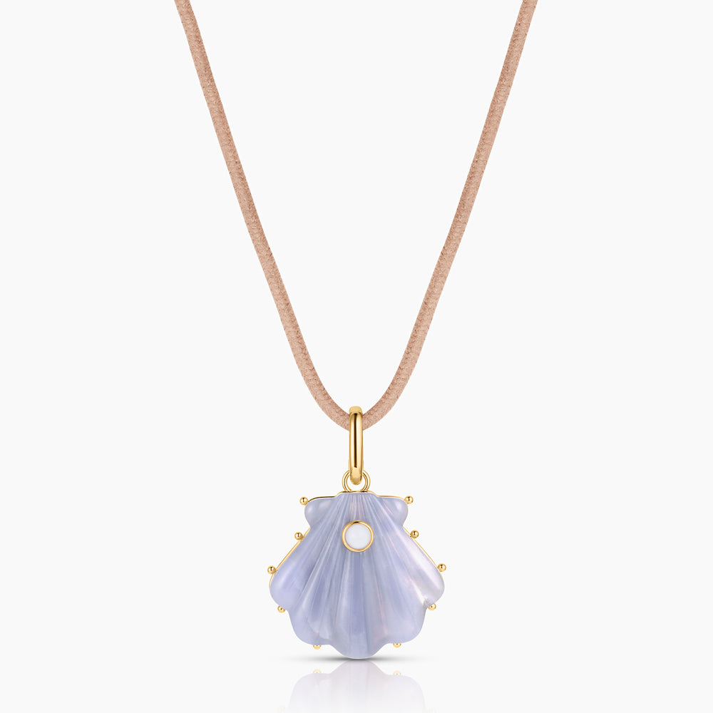 Marea Blue Lace Shell Clip - Image 6