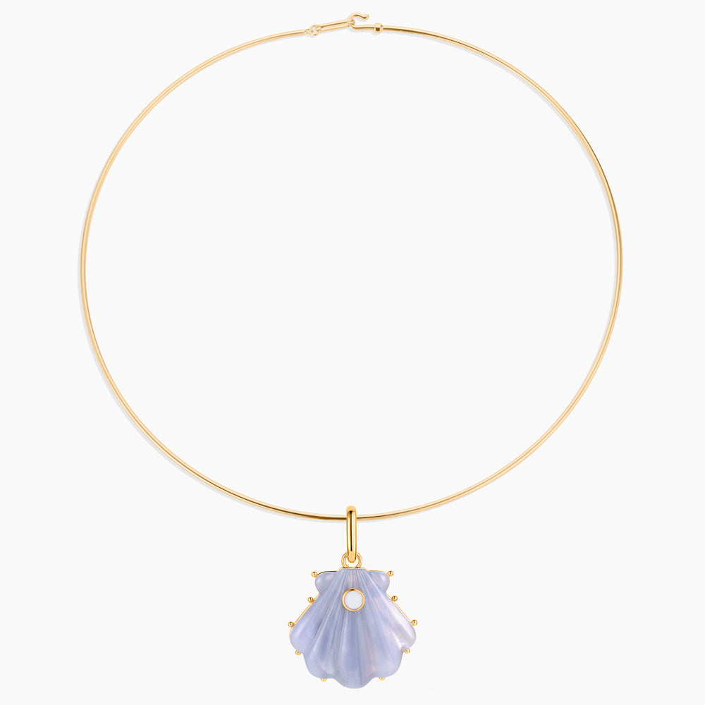 Marea Blue Lace Shell Clip - Image 7