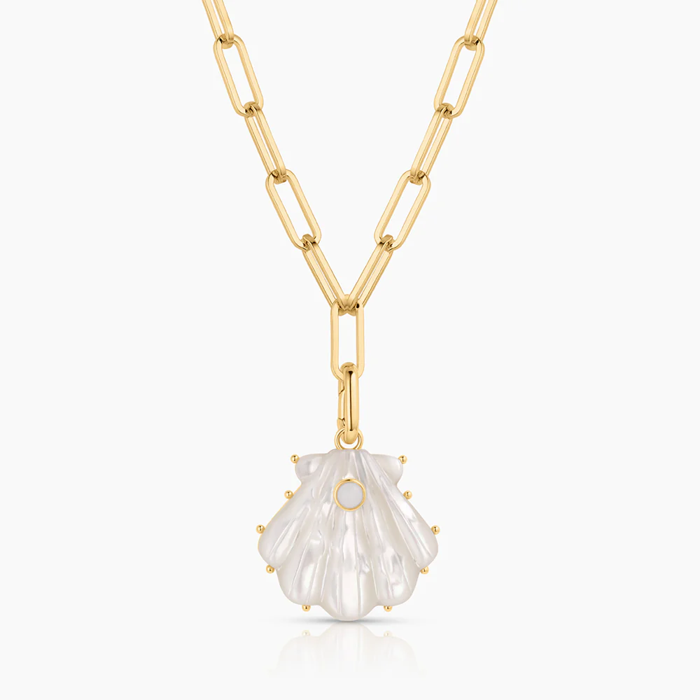 Marea Mother Of Pearl Shell Clip - Image 4