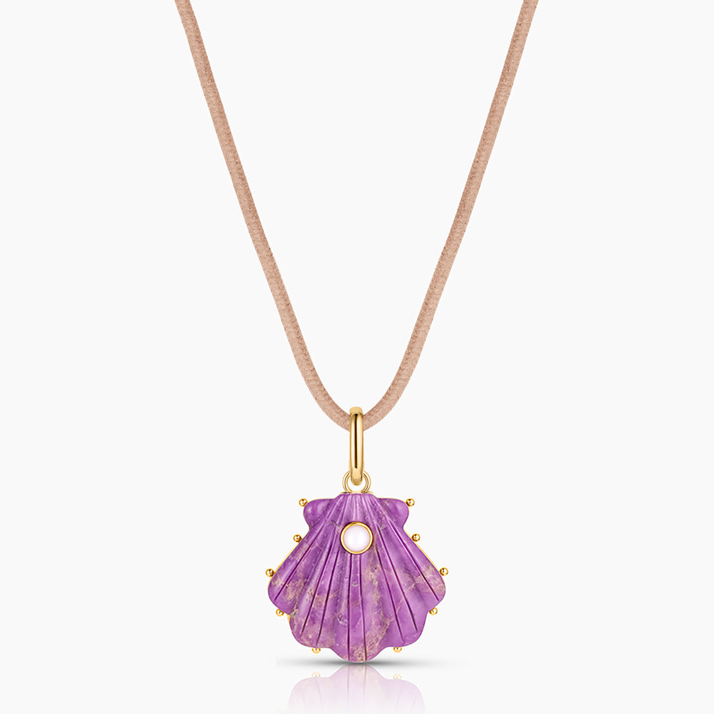 Marea Purple Mica Shell Clip - Image 12