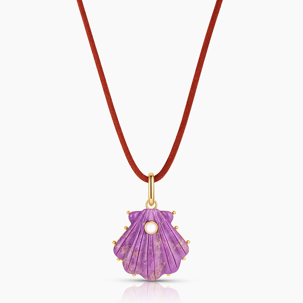 Marea Purple Mica Shell Clip - Image 13