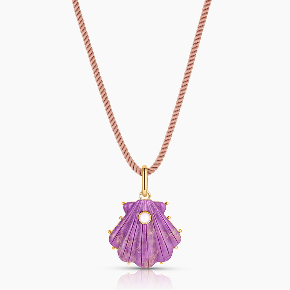 Marea Purple Mica Shell Clip - Image 6