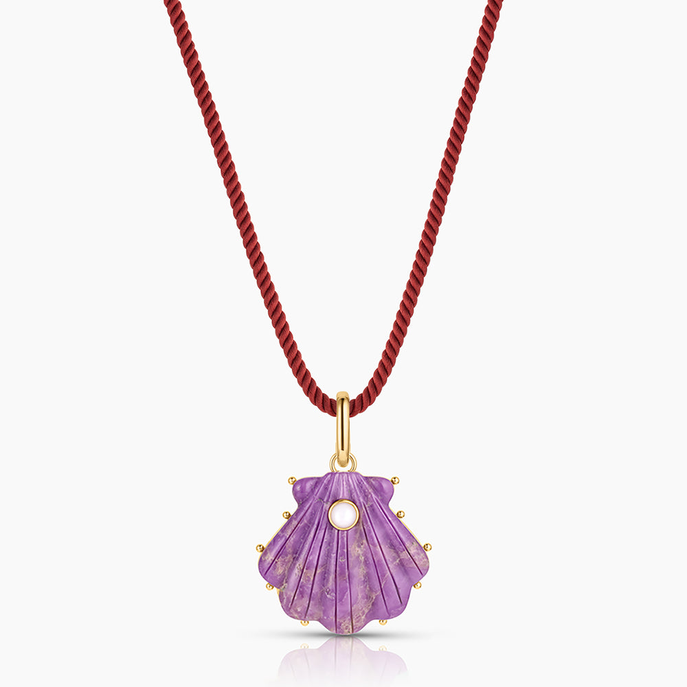 Marea Purple Mica Shell Clip - Image 7