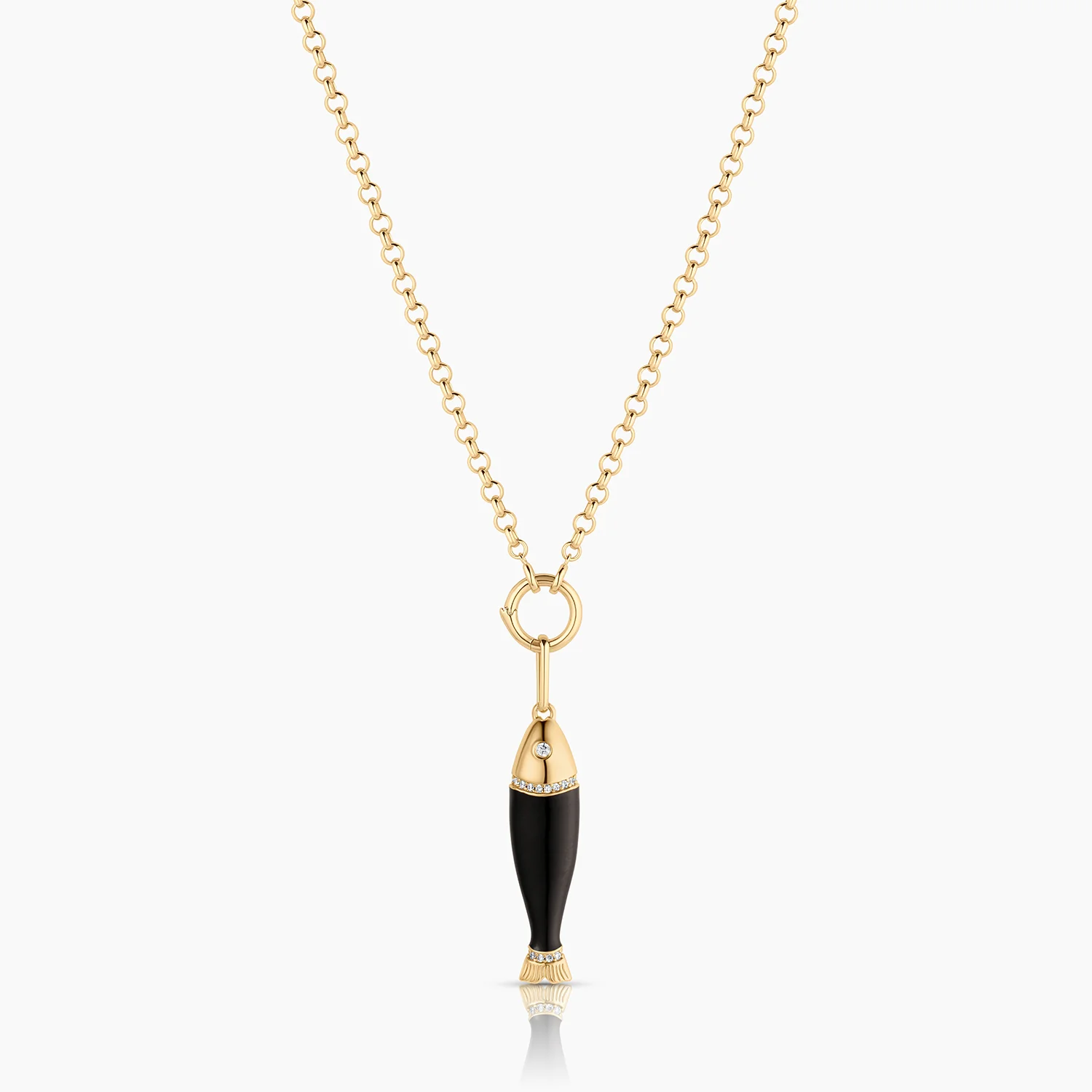Marin Black Enamel Fish - Image 12