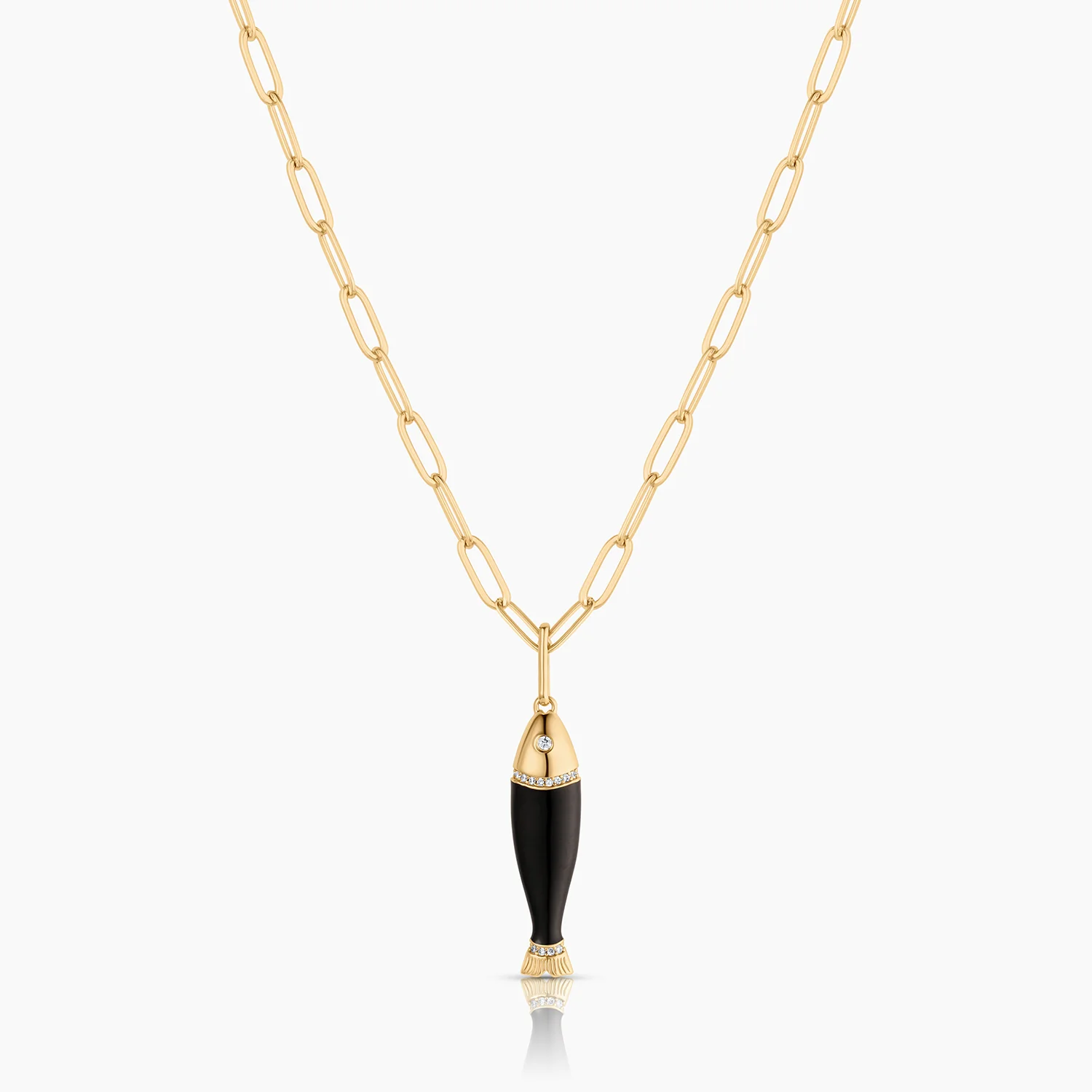 Marin Black Enamel Fish - Image 8
