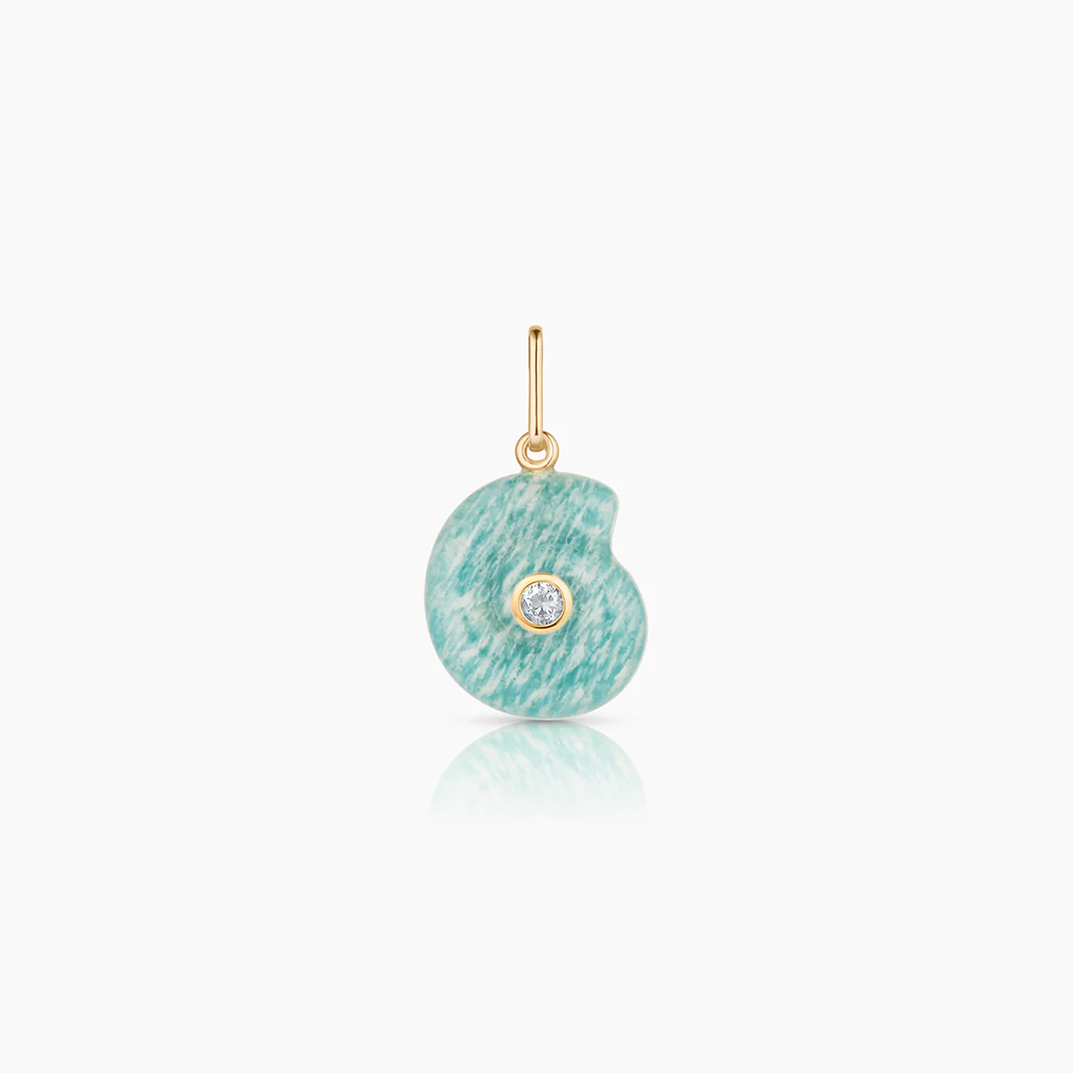 Nautilus Amazonite Spiral Shell