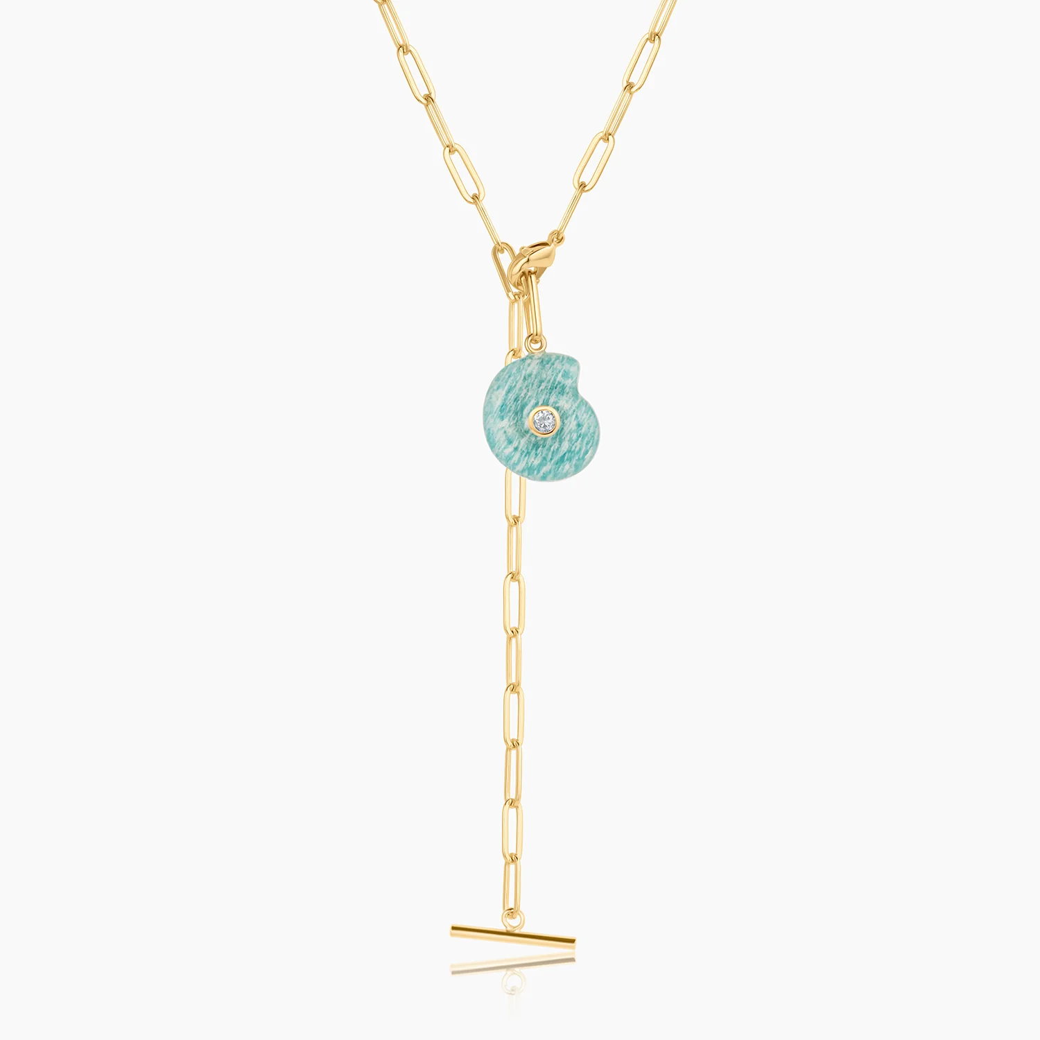 Nautilus Amazonite Spiral Shell - Image 8