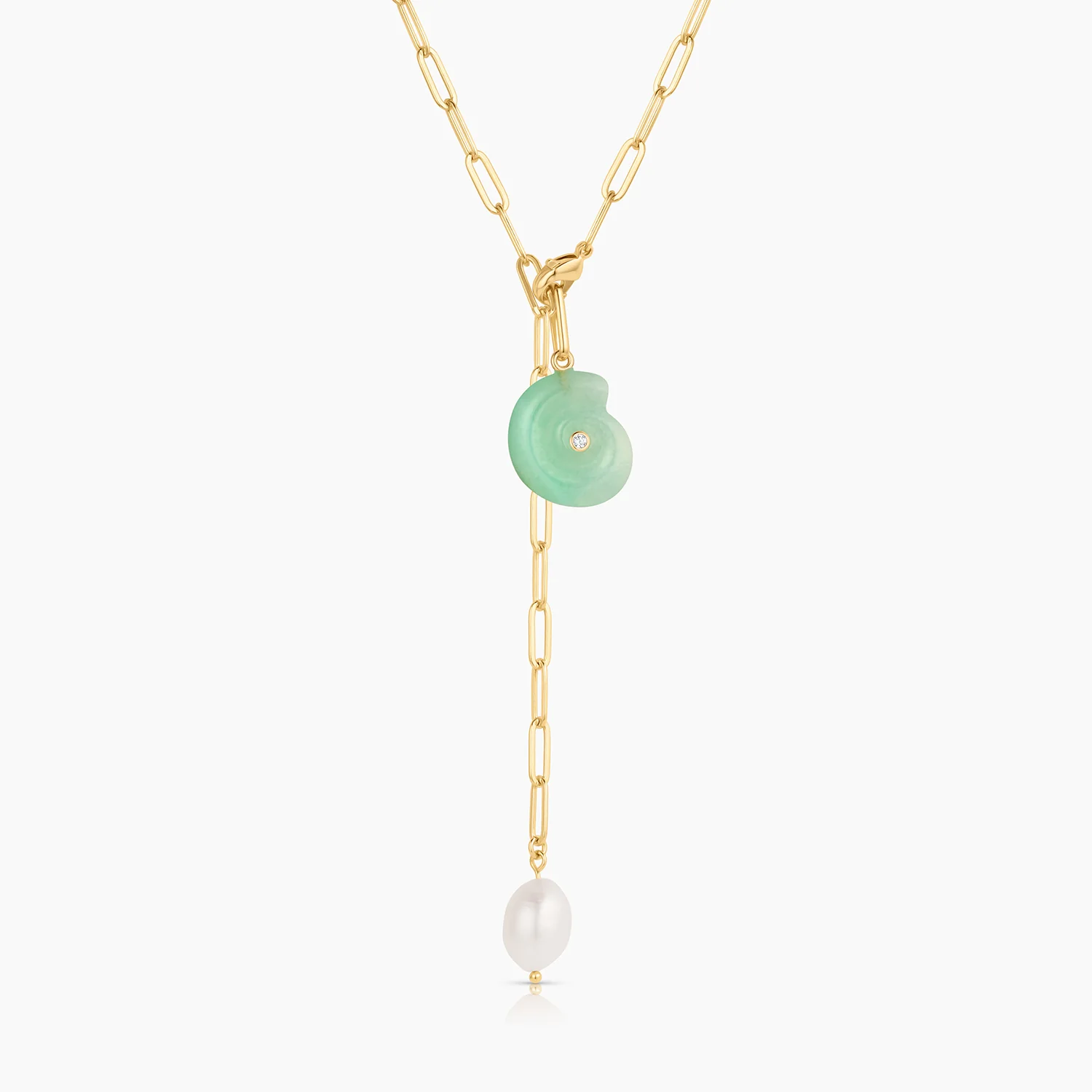 Nautilus Chrysoprase Spiral Shell - Image 11